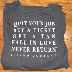 Long sleeve Island Company t-shirt
